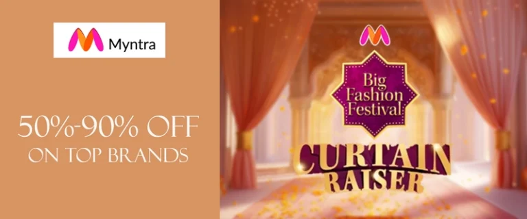 Myntra Big Fashion Carnival Sale Discount, Offers, Coupon Code and Deals Sep-2024